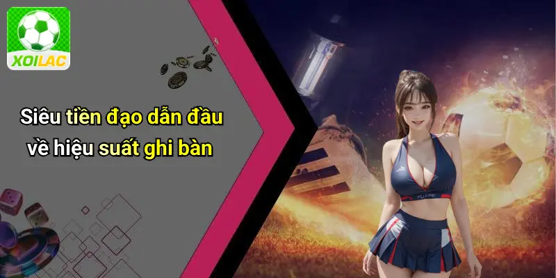 Siêu tiền đạo dẫn đầu về hiệu suất ghi bàn