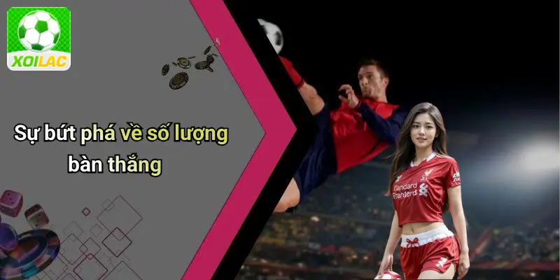 Sự bứt phá về số lượng bàn thắng
