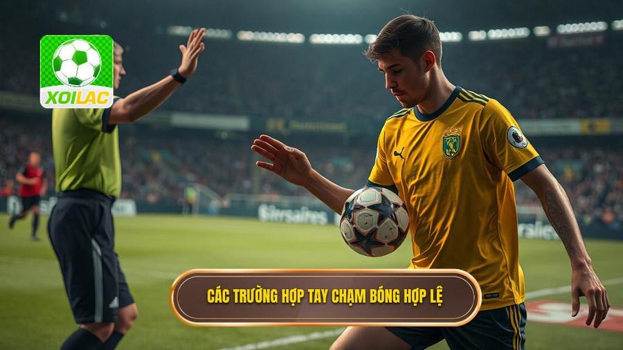 2. Các trường hợp tay chạm bóng hợp lệ