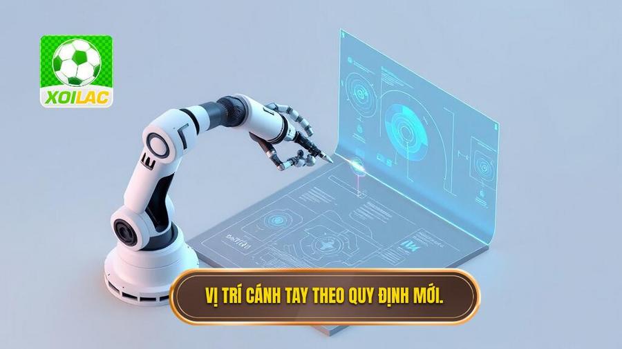 2. Vị trí cánh tay theo quy định mới.