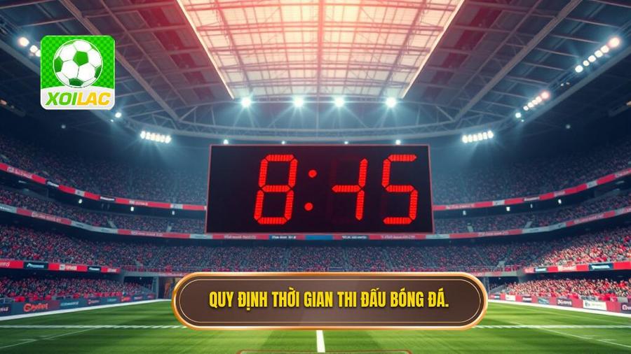 3. Quy định thời gian thi đấu bóng đá.