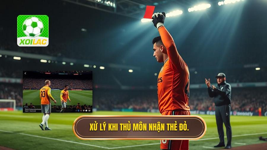 3. Xử lý khi thủ môn nhận thẻ đỏ.