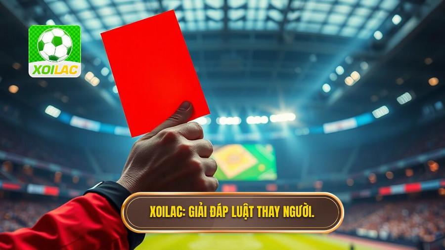 Thẻ đỏ có được thay người không