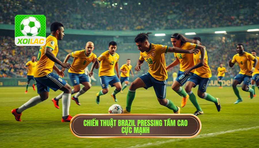 Chiến thuật Brazil pressing tầm cao cực mạnh